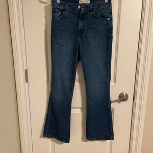 Current/Elliott Crop Flare Jeans